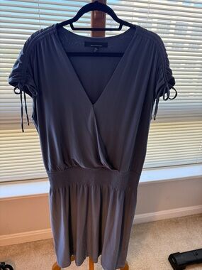 Black House White Market True Indigo Tie-Shoulder Mini Dress
